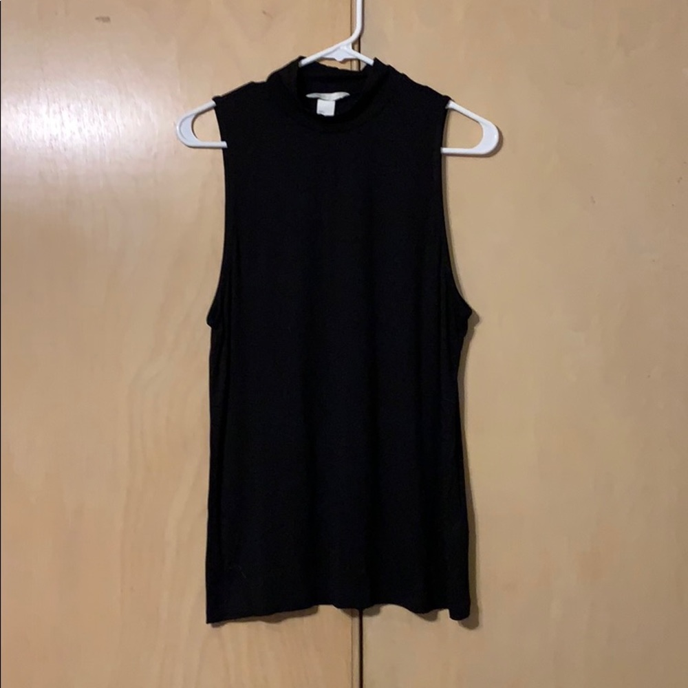 H&M Black Mockneck Tank